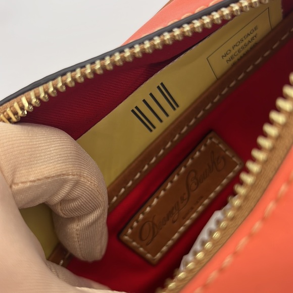 Dooney & Bourke Wexford Leather Camera Crossbody Coral - Picture 8 of 14